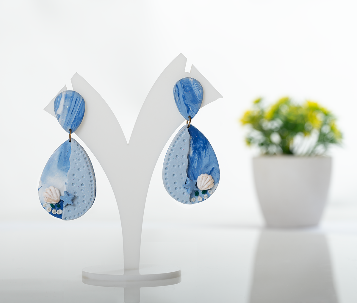 Blue Ocean Drop Earrings