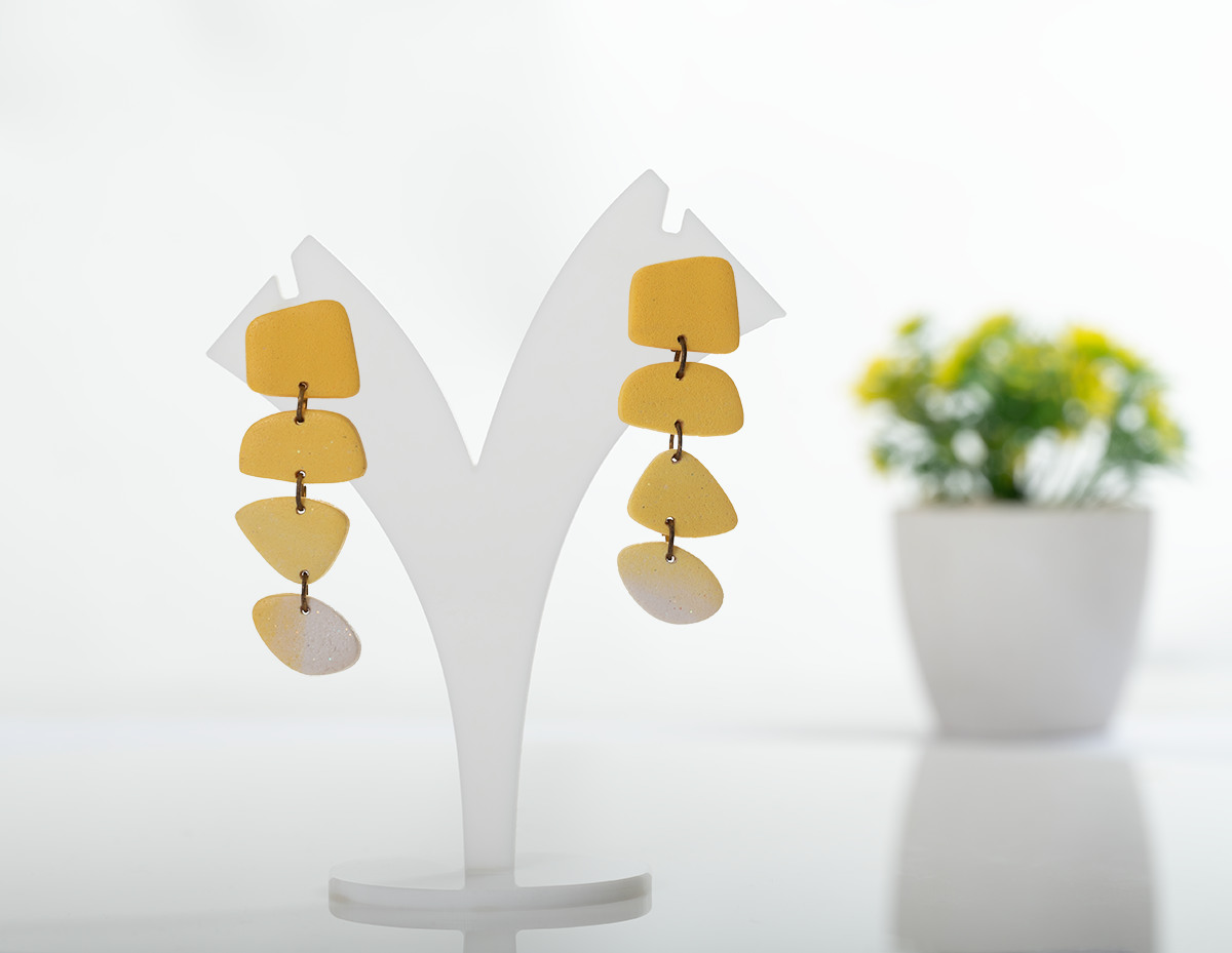Yellow Geometric Dangles