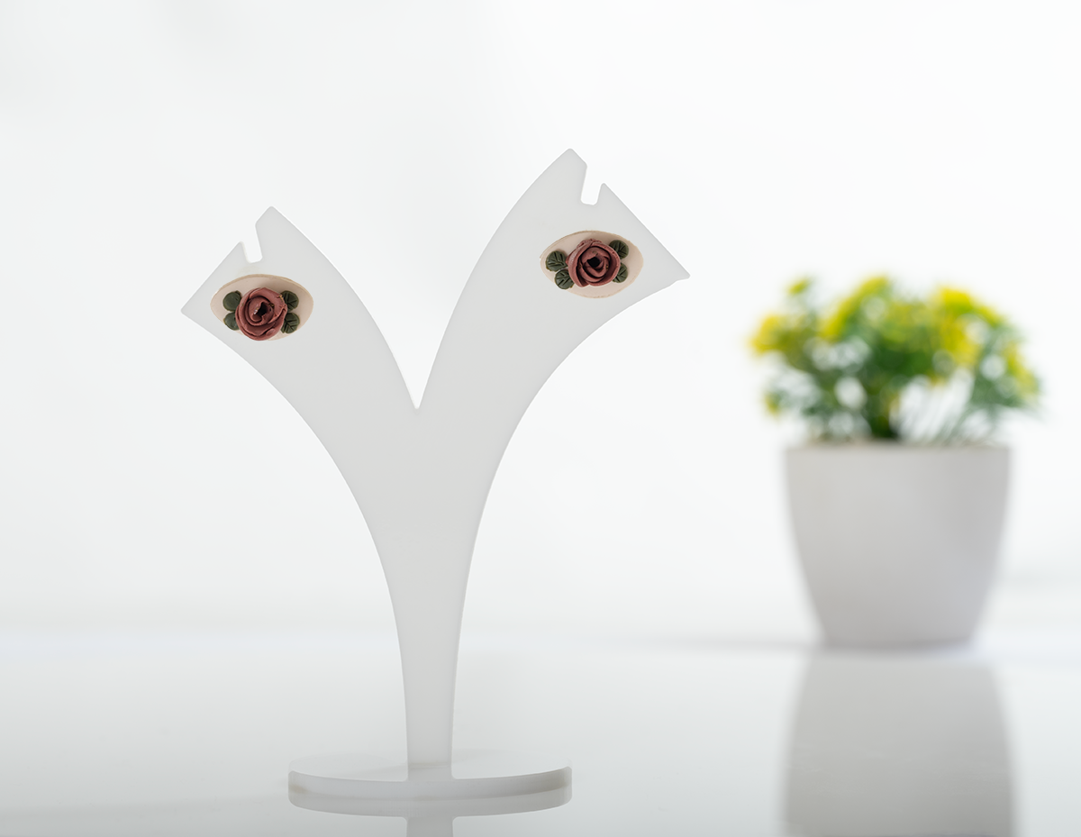 Vintage Rose Studs
