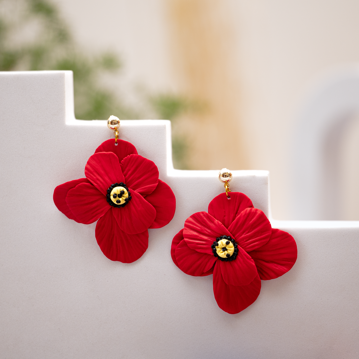 Scarlet Bloom Earrings