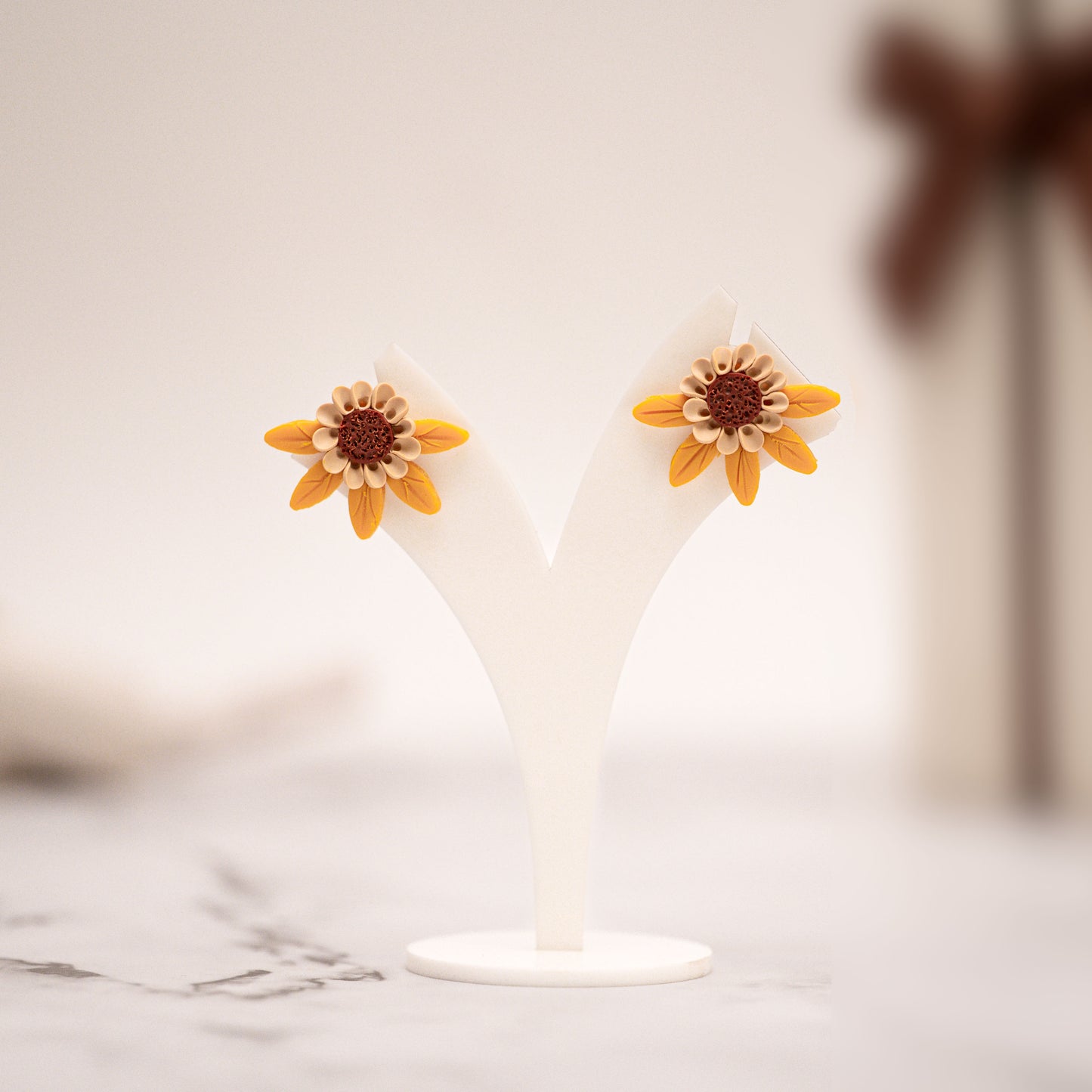 Golden Sunburst Studs