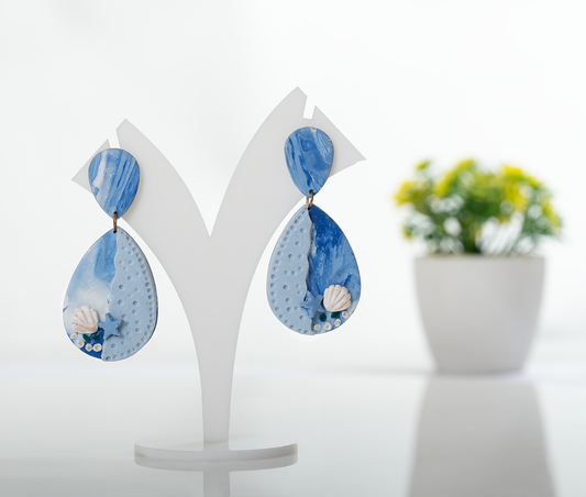 Blue Ocean Drop Earrings