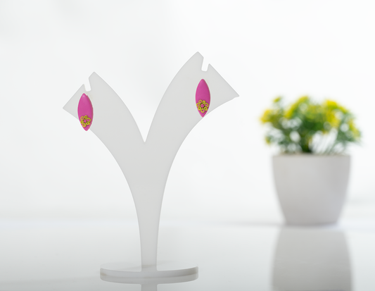 Pink Drop Earrings