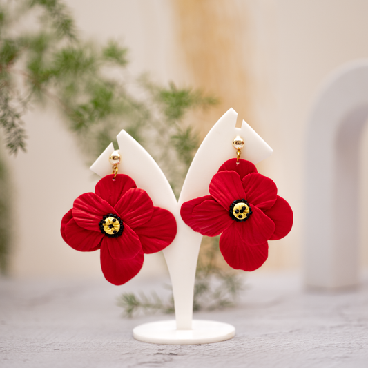 Scarlet Bloom Earrings